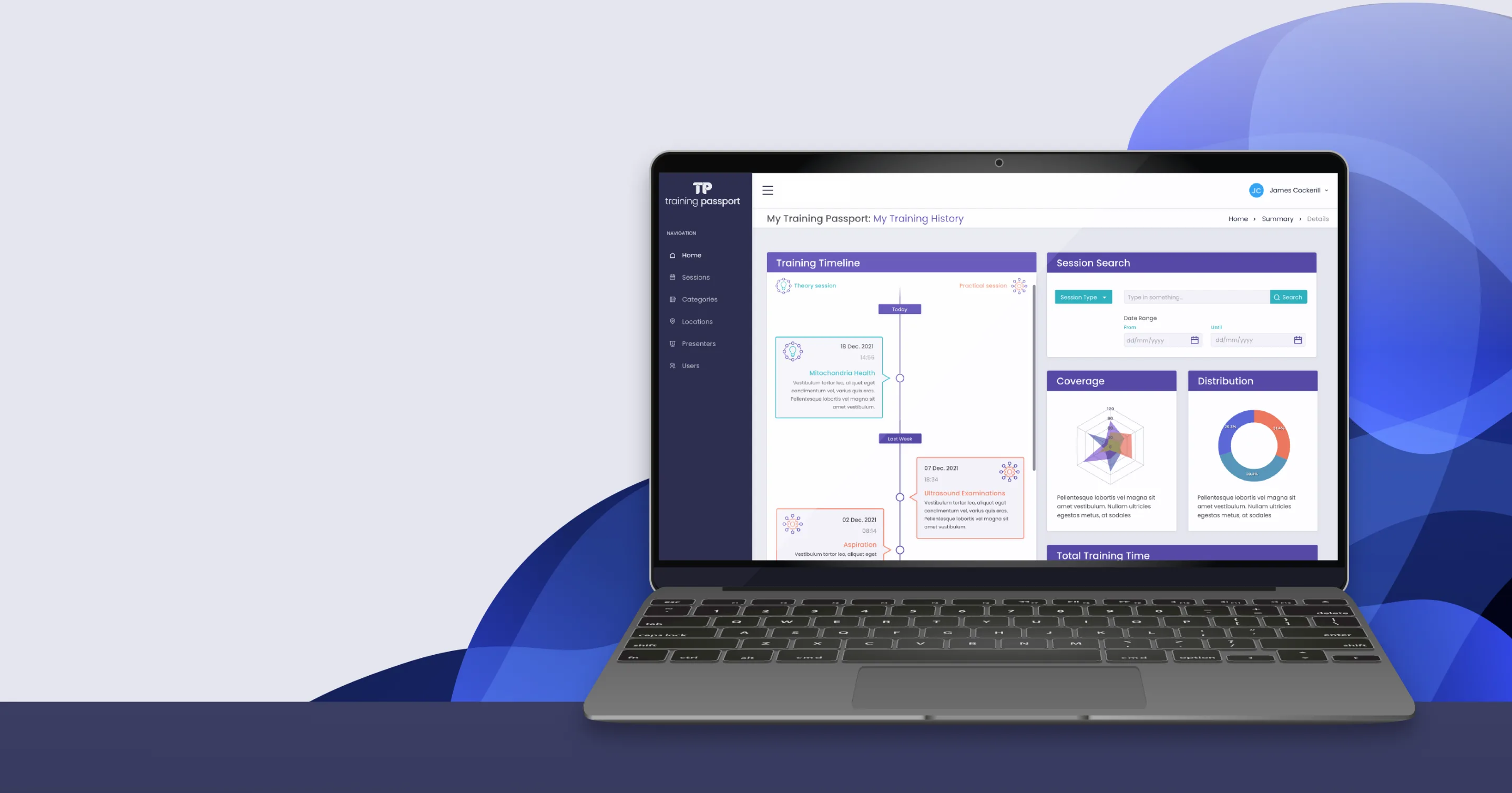 See my training history